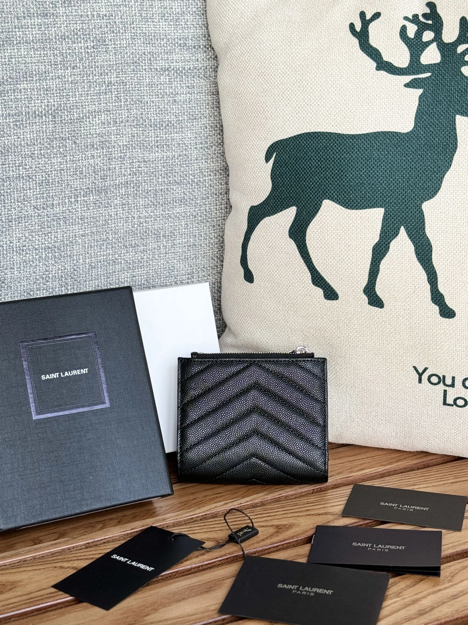 Yves Saint Laurent AAA Quality Wallets Breathable 9580
