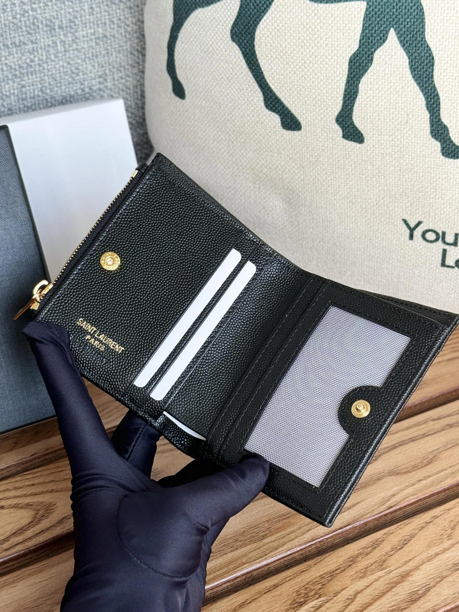 Yves Saint Laurent AAA Quality Wallets NewStyle 3844