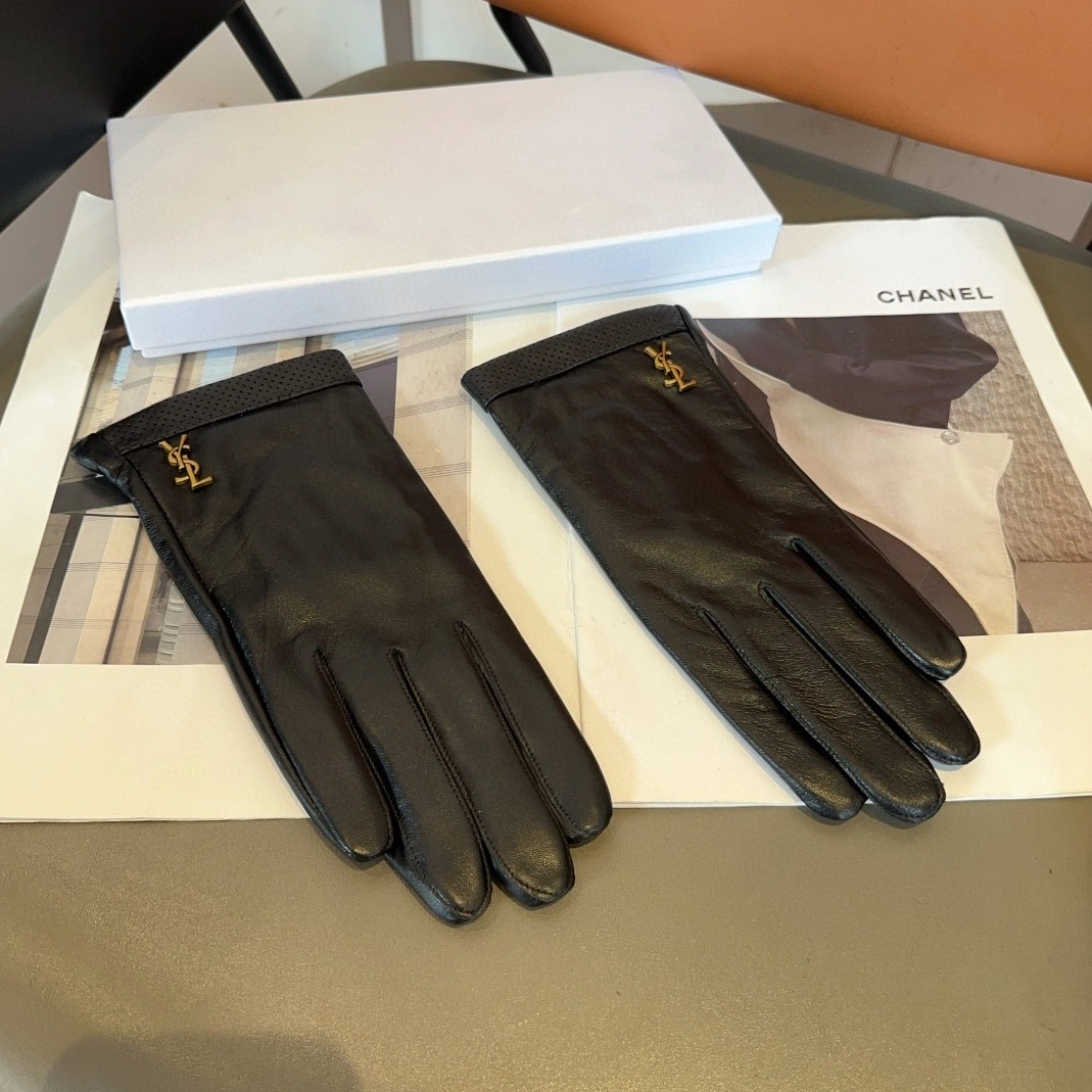 Yves Saint Laurent Gloves For Women Breathable 4159