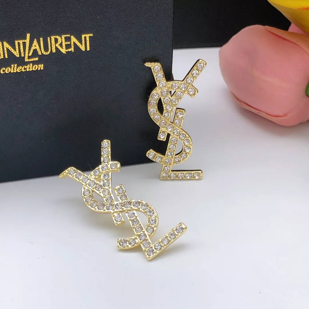 Yves Saint Laurent YSL Earrings For Women Sleek 7782