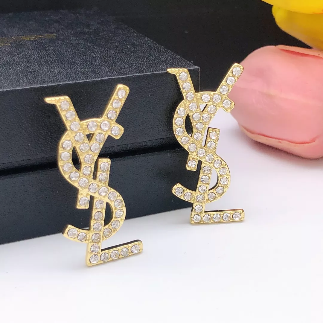 Yves Saint Laurent YSL Earrings For Women Sleek 7782