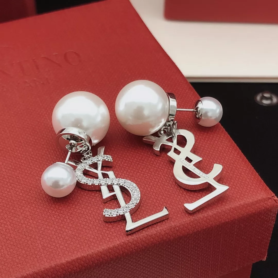 Yves Saint Laurent YSL Earrings For Women Sleek 8503