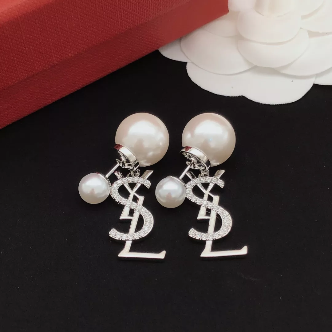 Yves Saint Laurent YSL Earrings For Women Sleek 8503