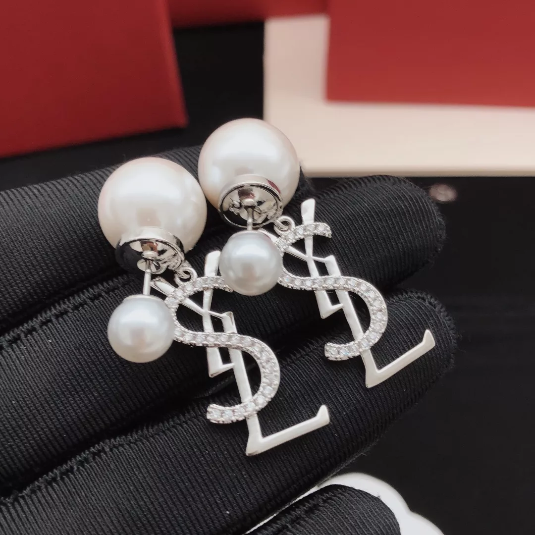 Yves Saint Laurent YSL Earrings For Women Sleek 8503
