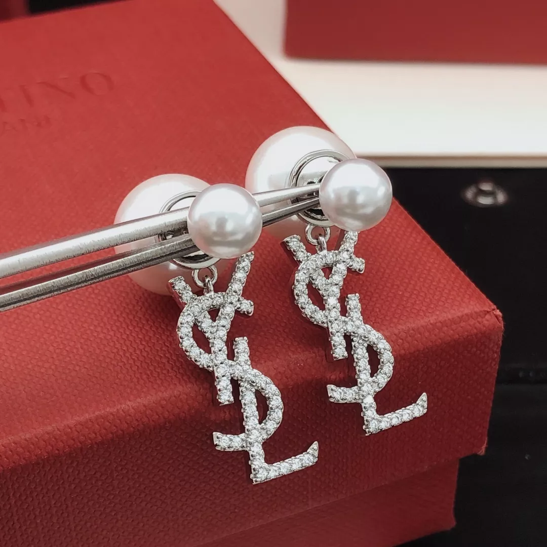 Yves Saint Laurent YSL Earrings For Women Versatile 861