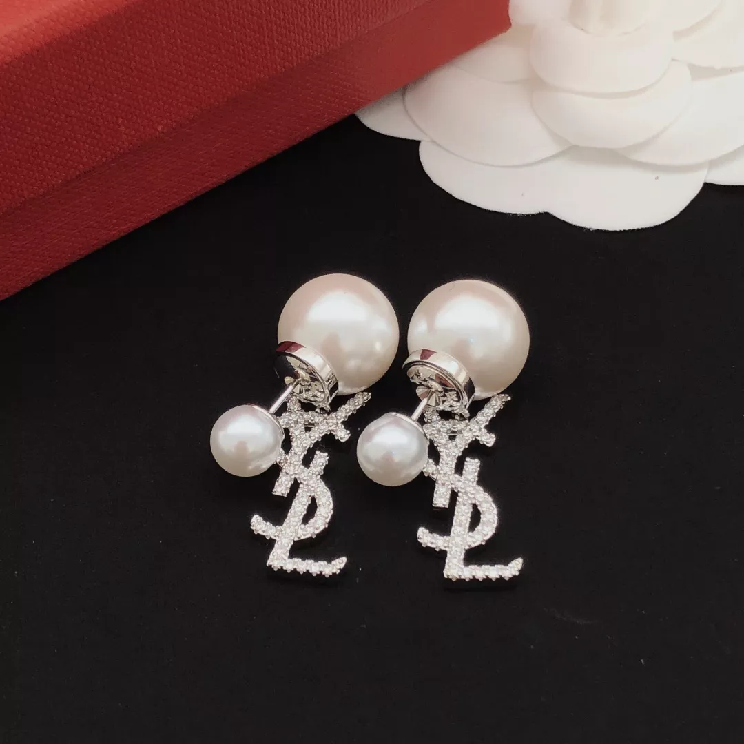 Yves Saint Laurent YSL Earrings For Women Versatile 861