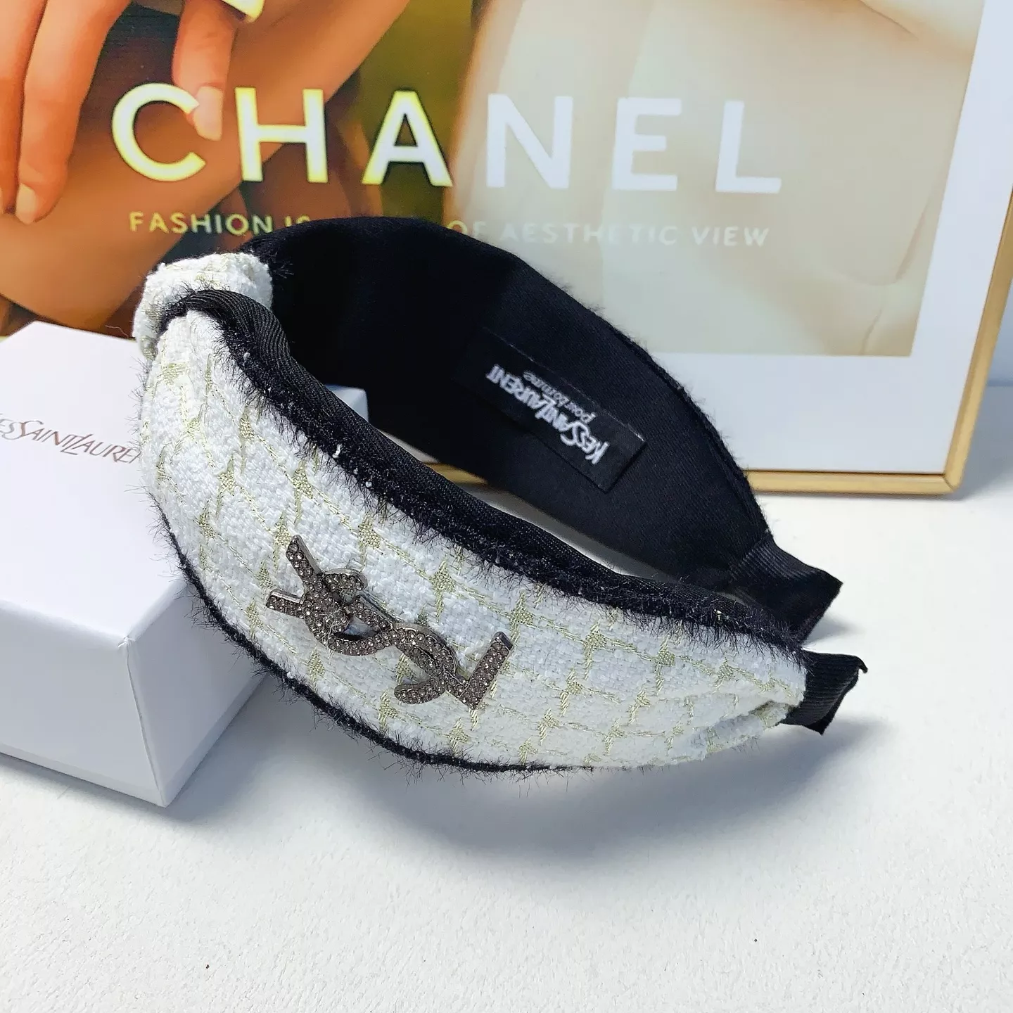 Yves Saint Laurent YSL Headband For Women AllSeason 7785