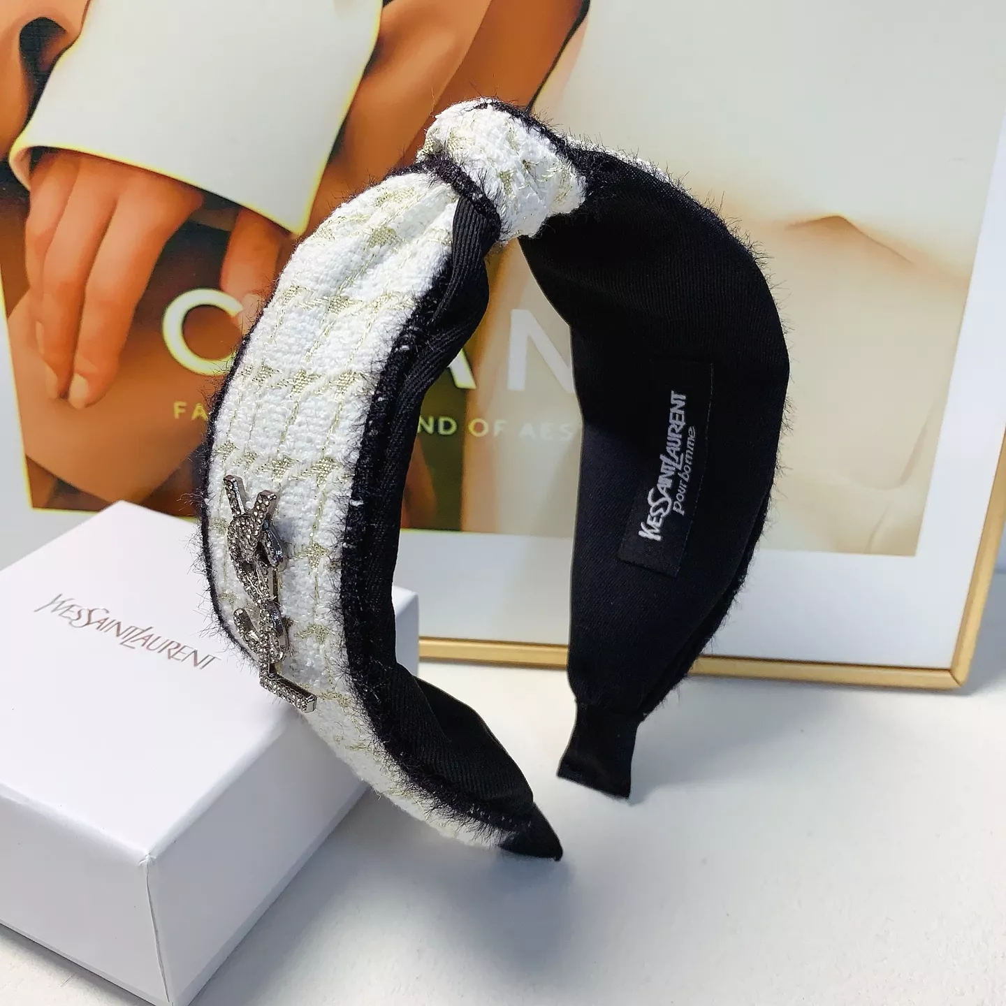 Yves Saint Laurent YSL Headband For Women AllSeason 7785