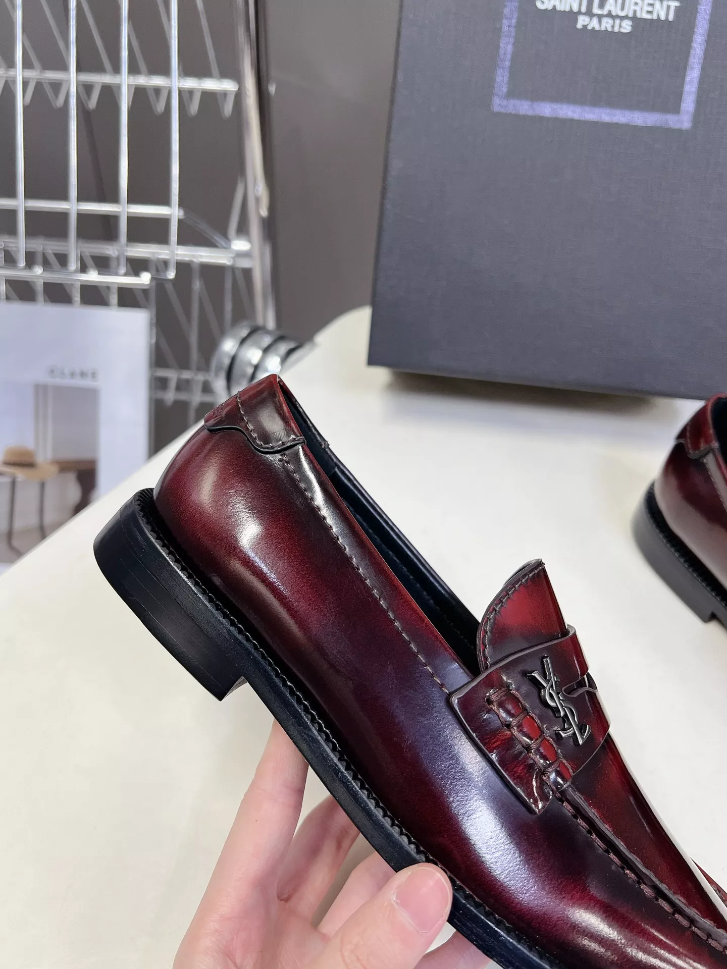 Yves Saint Laurent YSL Leather Shoes For Women Comfortable 1366