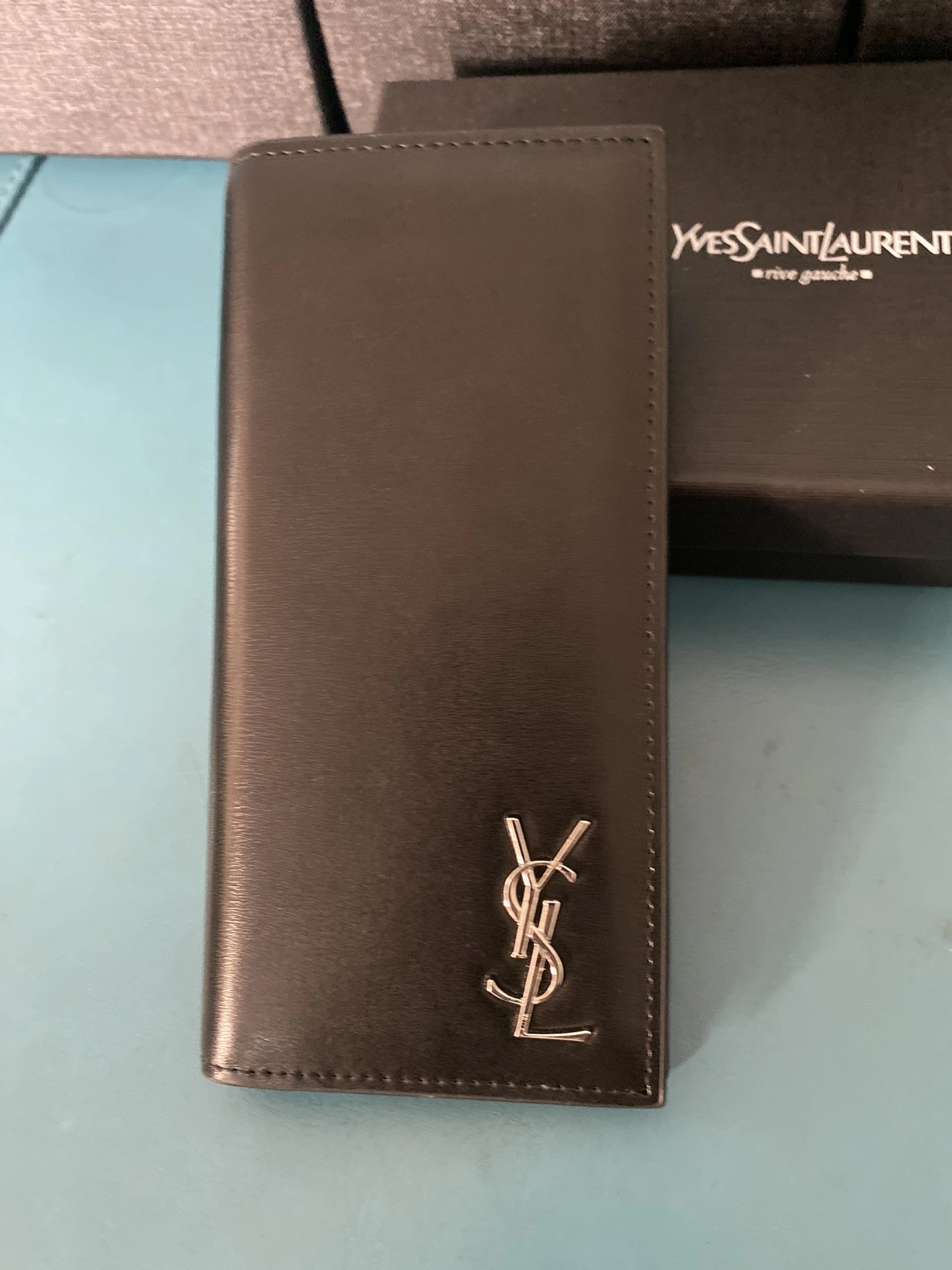 Yves Saint Laurent YSL Man Wallets In Silver Affordable 8120