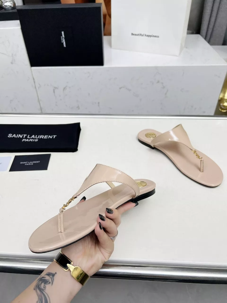Yves Saint Laurent YSL Slippers For Women Durable 2996