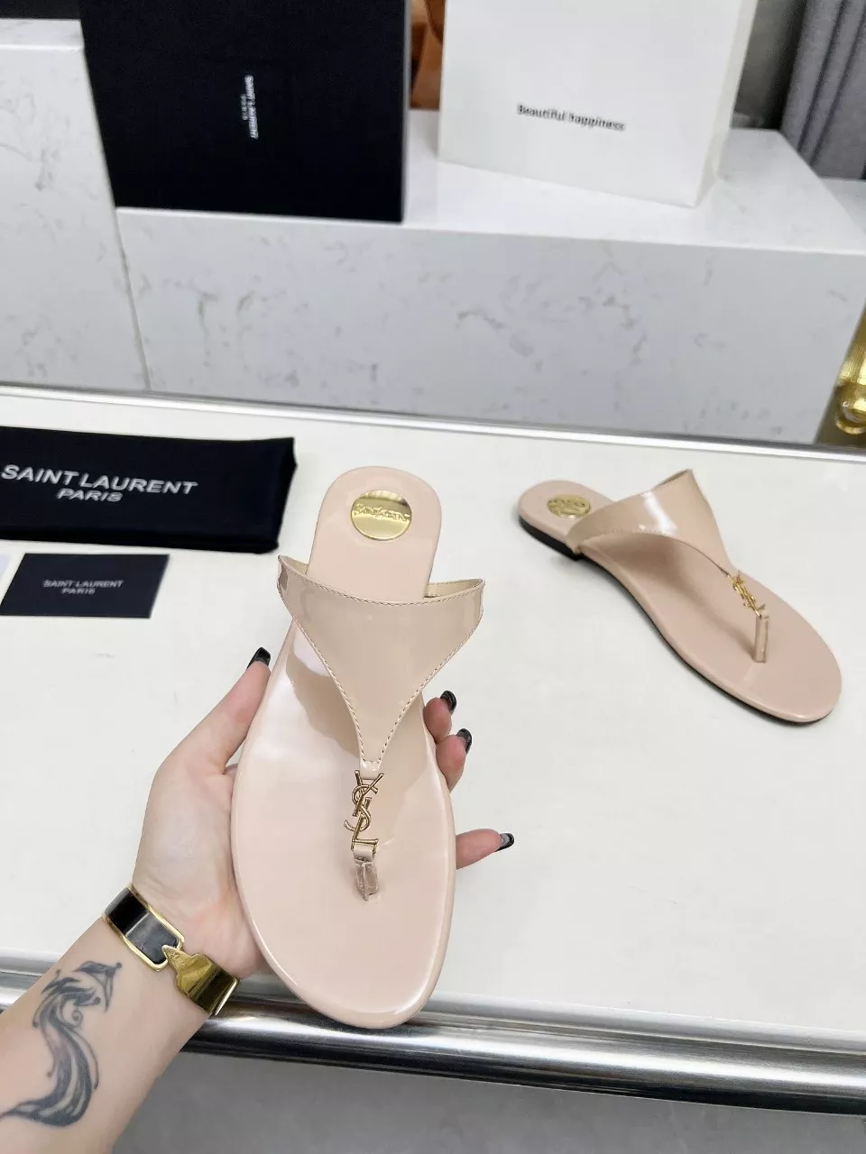 Yves Saint Laurent YSL Slippers For Women Durable 2996