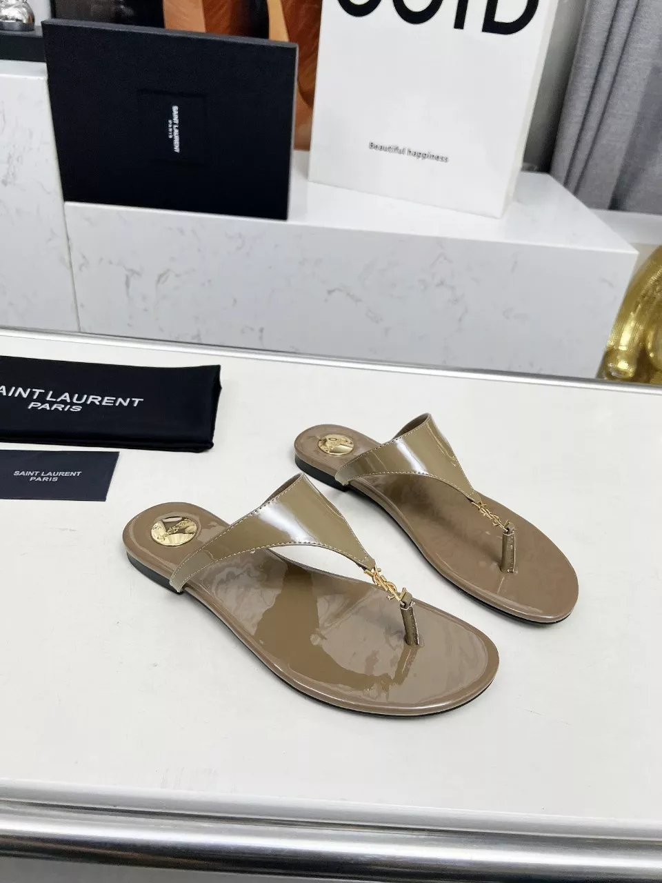 Yves Saint Laurent YSL Slippers For Women Elegant 6999