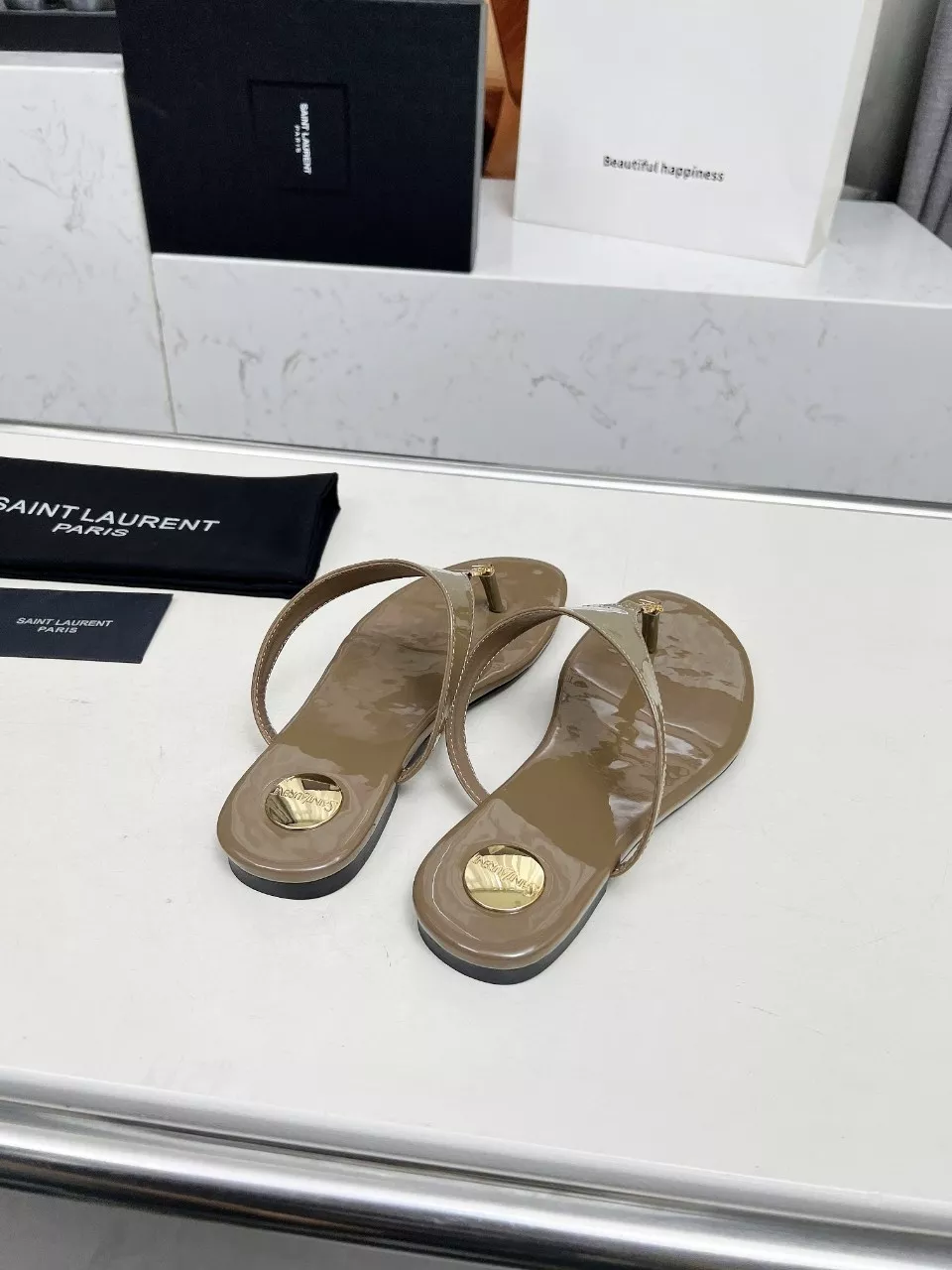 Yves Saint Laurent YSL Slippers For Women Elegant 6999