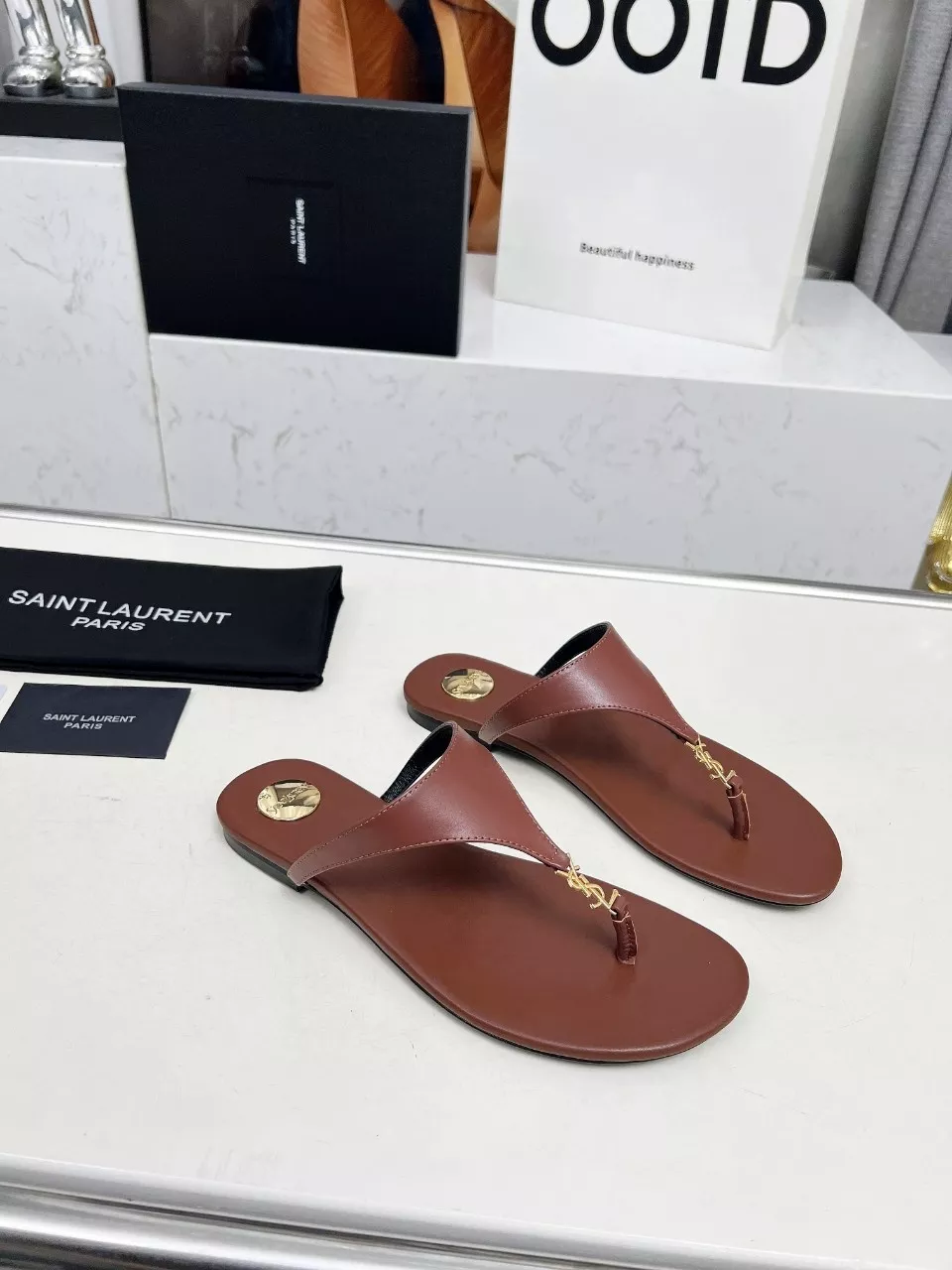 Yves Saint Laurent YSL Slippers For Women Minimalist 1581