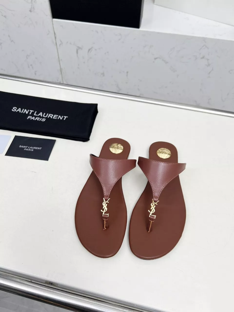 Yves Saint Laurent YSL Slippers For Women Minimalist 1581