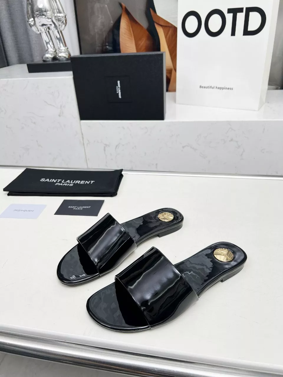 Yves Saint Laurent YSL Slippers For Women Sophisticated 8896