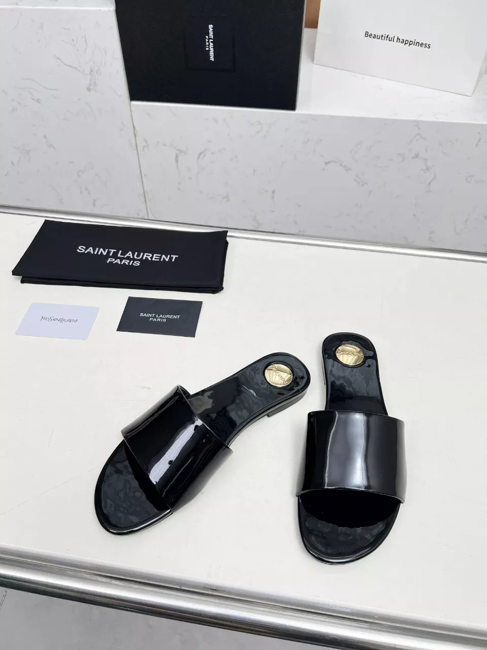 Yves Saint Laurent YSL Slippers For Women Sophisticated 8896