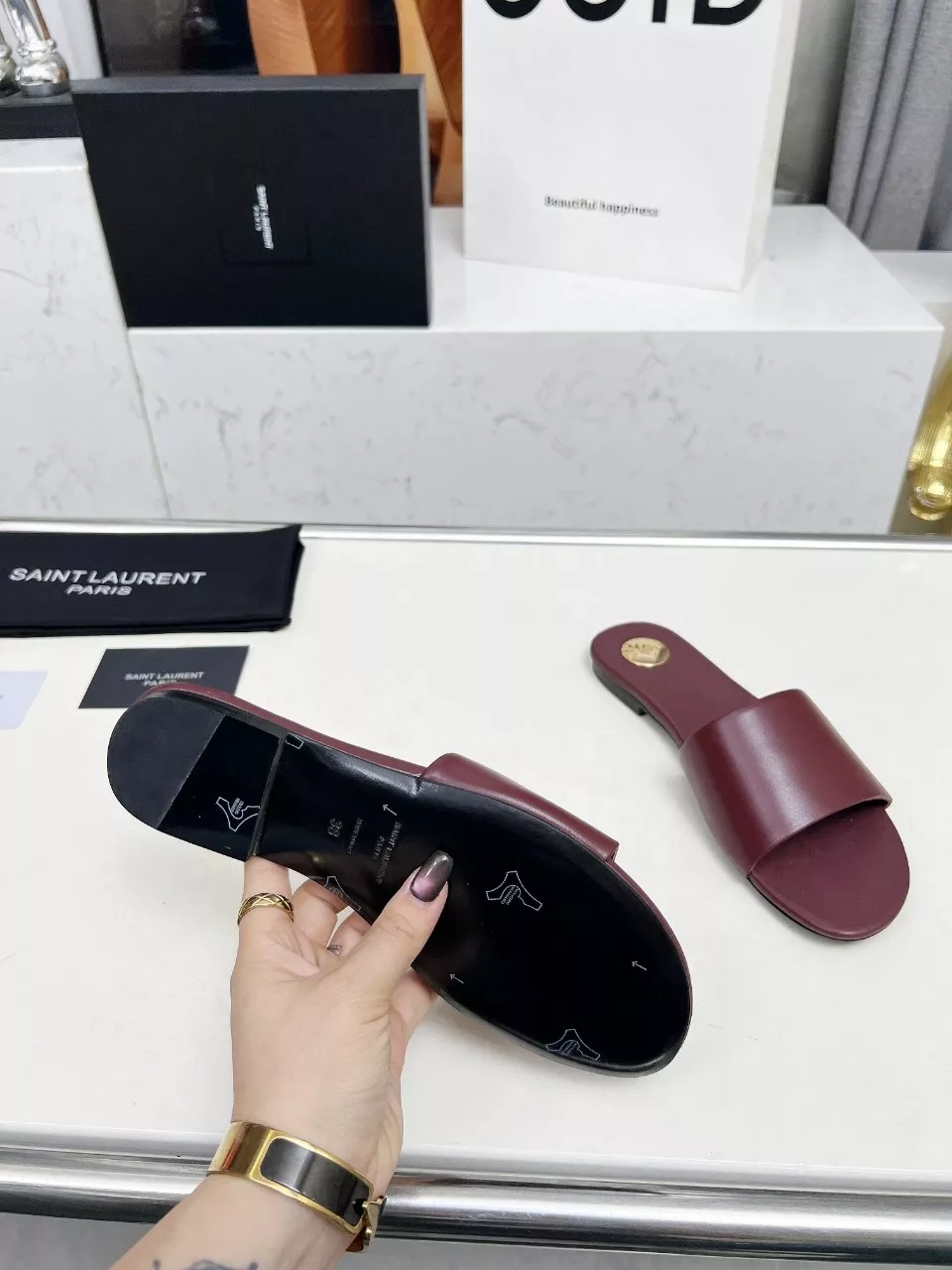 Yves Saint Laurent YSL Slippers For Women Versatile 3567