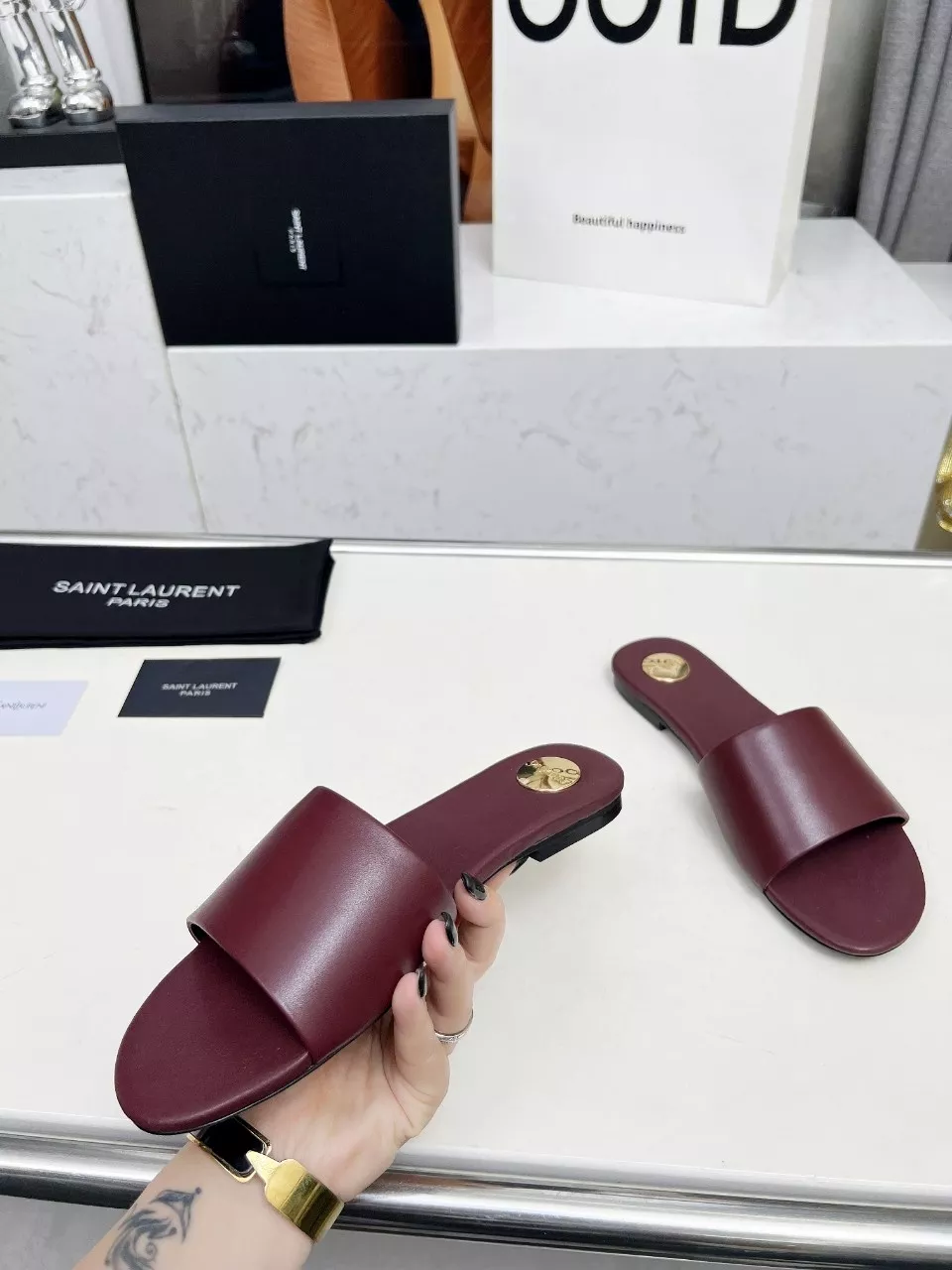 Yves Saint Laurent YSL Slippers For Women Versatile 3567