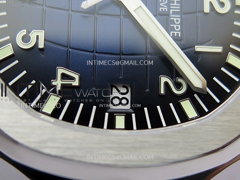 Aquanaut Jumbo 5168G-001 SS PPF 1:1 Best Edition Blue Dial on Blue Rubber Strap Super Clone 26-330 V2