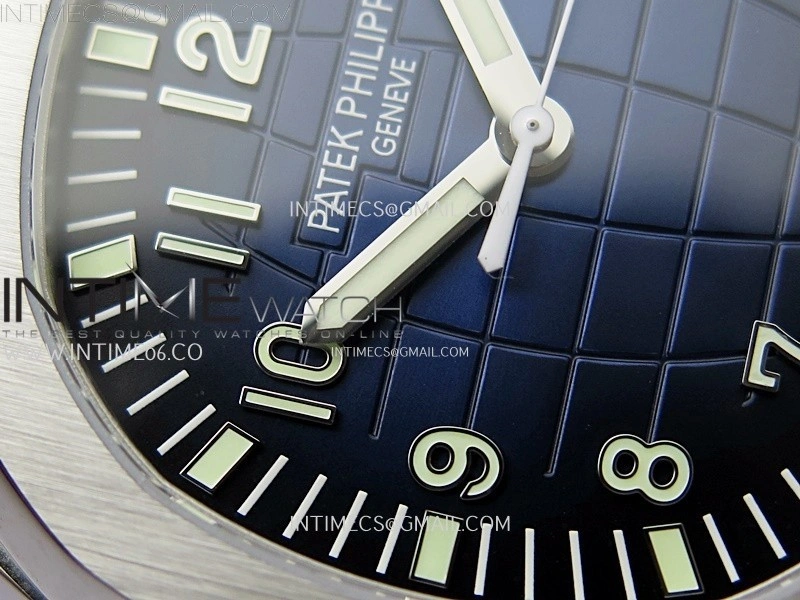 Aquanaut Jumbo 5168G-001 SS PPF 1:1 Best Edition Blue Dial on Blue Rubber Strap Super Clone 26-330 V2