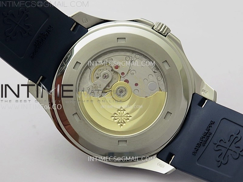 Aquanaut Jumbo 5168G-001 SS PPF 1:1 Best Edition Blue Dial on Blue Rubber Strap Super Clone 26-330 V2