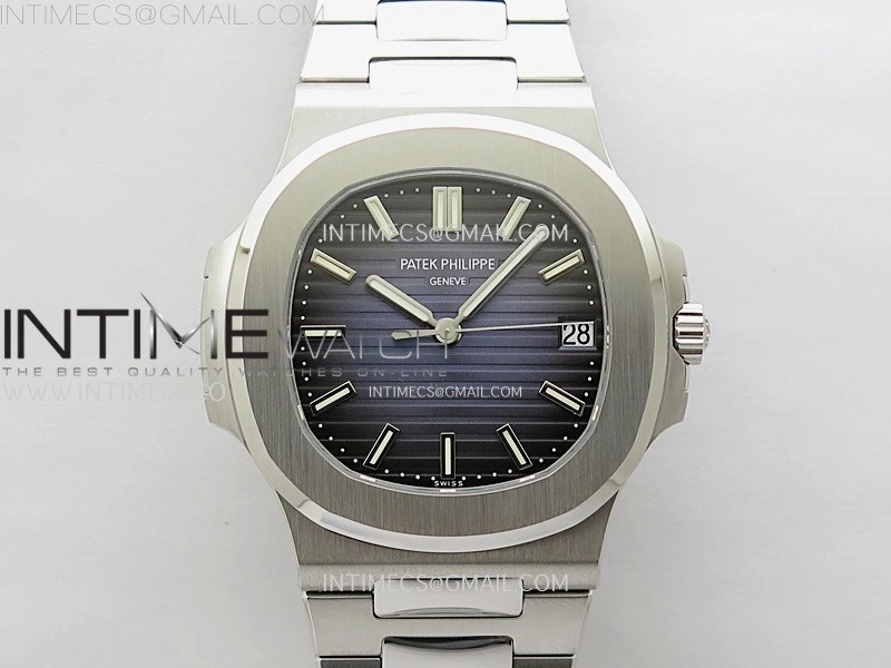 Nautilus 5711 1A-010 PPF 1:1 Best Edition Blue Textured Dial on SS Bracelet Super Clone 26-330 V5