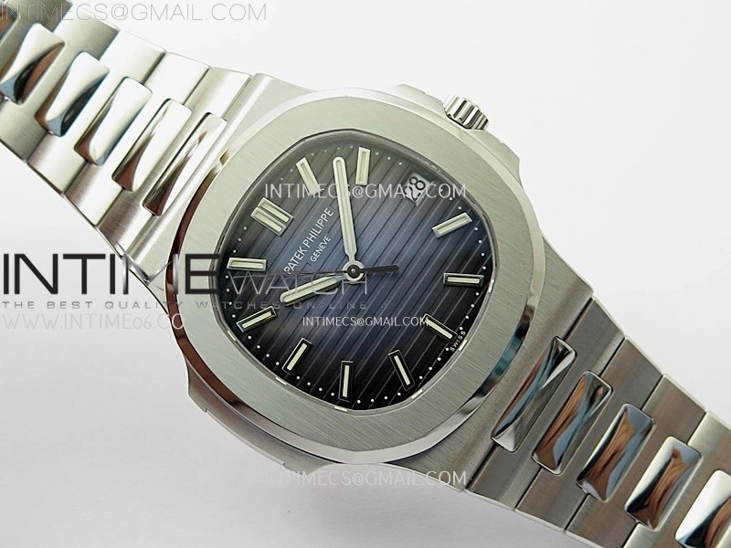 Nautilus 5711 1A-010 PPF 1:1 Best Edition Blue Textured Dial on SS Bracelet Super Clone 26-330 V5