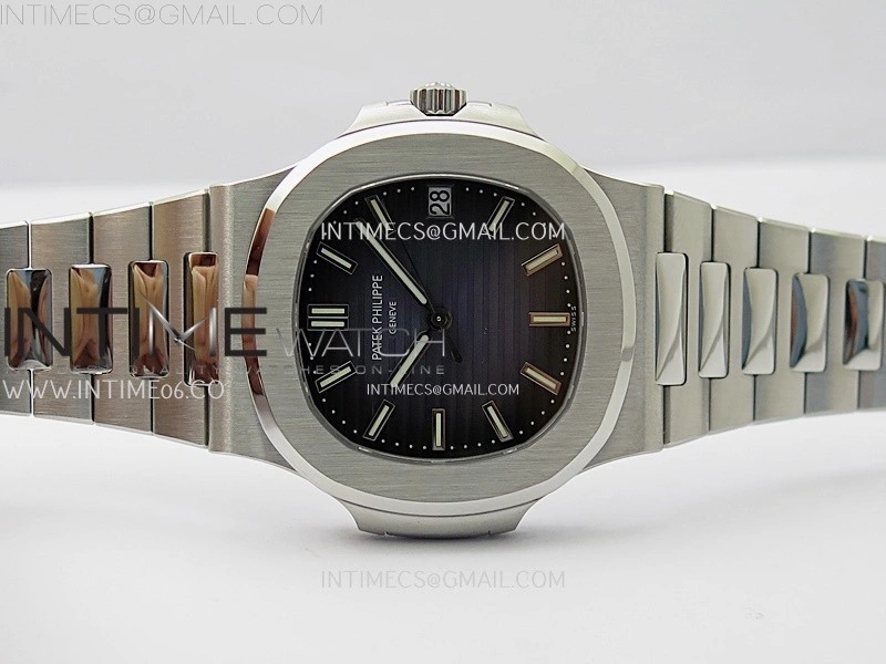Nautilus 5711 1A-010 PPF 1:1 Best Edition Blue Textured Dial on SS Bracelet Super Clone 26-330 V5