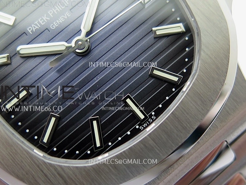 Nautilus 5711 1A-010 PPF 1:1 Best Edition Blue Textured Dial on SS Bracelet Super Clone 26-330 V5