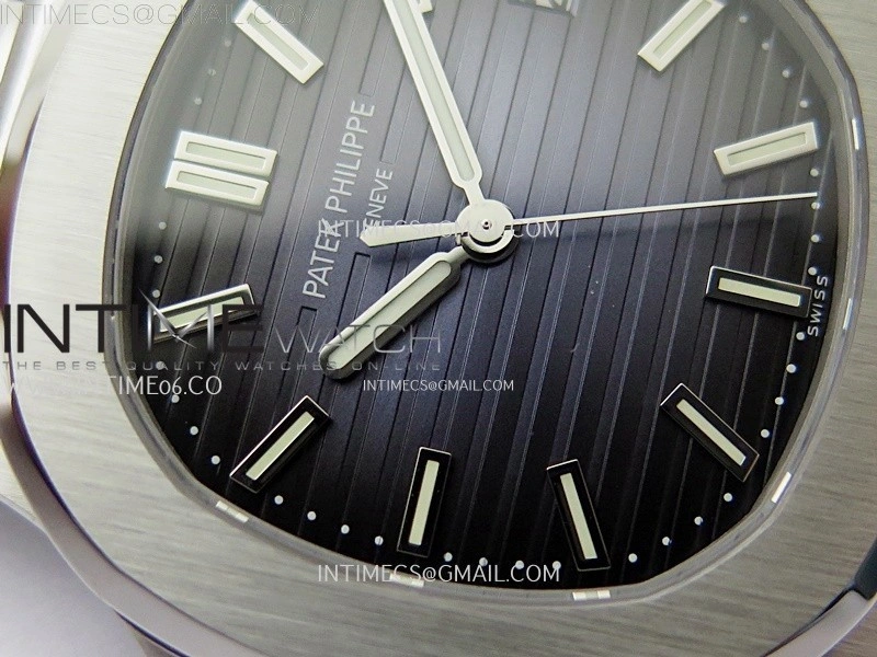 Nautilus 5711 1A-010 PPF 1:1 Best Edition Blue Textured Dial on SS Bracelet Super Clone 26-330 V5
