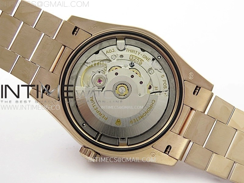 Day Date 36mm Gain Weight RG tungsten APSF 1:1 Best Edition Black Dial Diamond Roman Markers on SS President Bracelet A3255