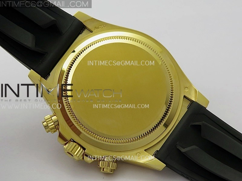 Daytona 126518 Gain Weight VSF 1:1 Best Edition Black Dial Gold Subdial Stick Marker on Oysterflex Strap DD4131