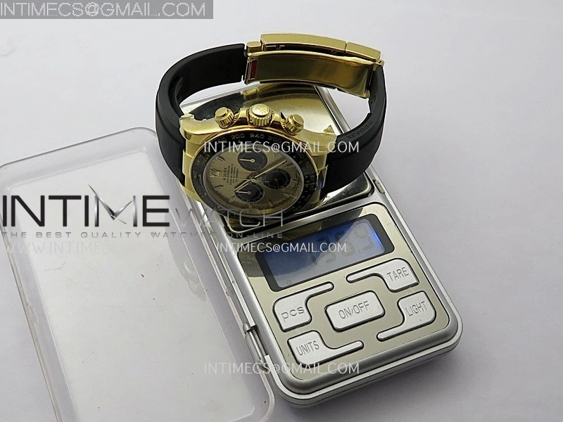 Daytona 126518 Gain Weight VSF 1:1 Best Edition Black Dial Gold Subdial Stick Marker on Oysterflex Strap DD4131