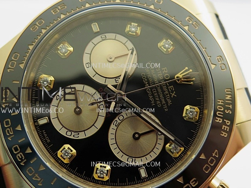Daytona 126515 Gain Weight ARF 1:1 Best Edition Black Dial RG Subdial Diamond Marker On Oysterflex Strap DD4131
