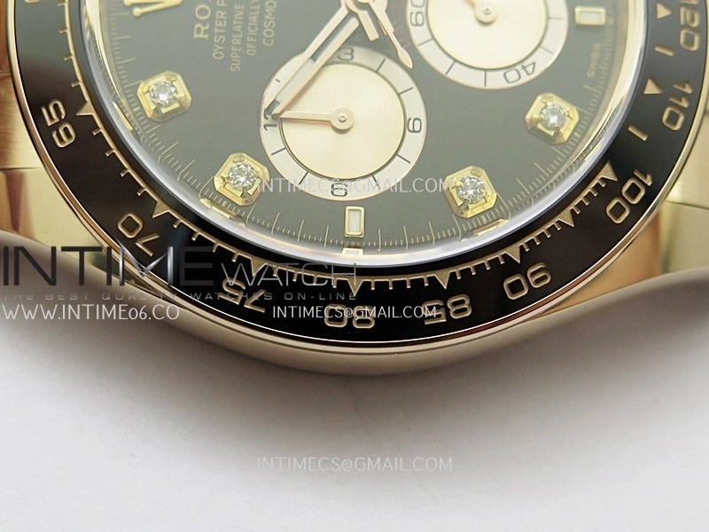 Daytona 126515 Gain Weight ARF 1:1 Best Edition Black Dial RG Subdial Diamond Marker On Oysterflex Strap DD4131