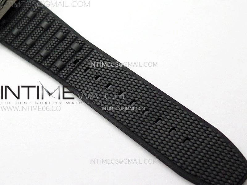 Chronomat B01 44mm SS BLSF 1:1 Best Edition Black Dial Silver Subdial on Black Rubber Strap A7750 to Cal.01