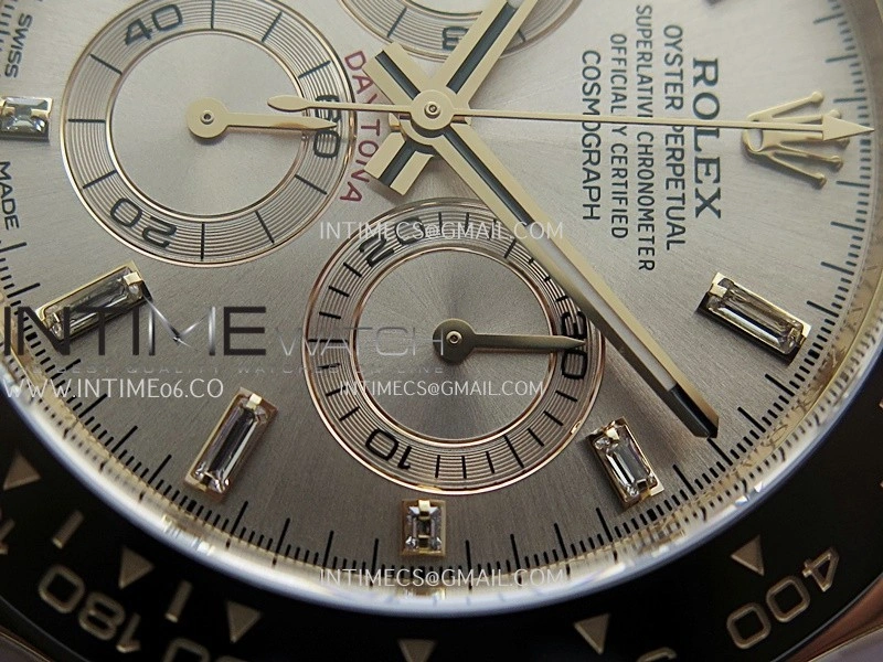 Daytona 116515 904L RG VF 1:1 Best Edition Champagne Gold Dial T Diamond Marker On Oysterflex Strap DD4130
