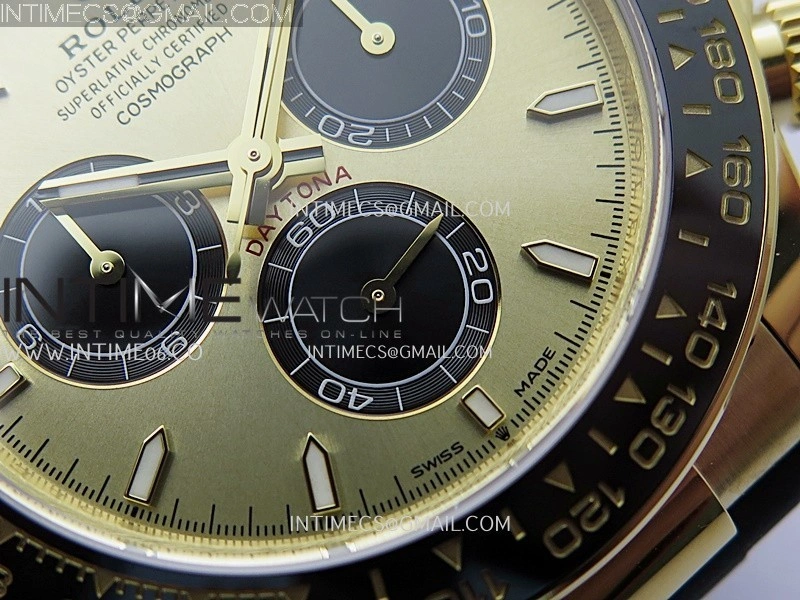 Daytona 126518 Gain Weight VSF 1:1 Best Edition Gold Dial Black Subdial Stick Marker on Oysterflex Strap DD4131