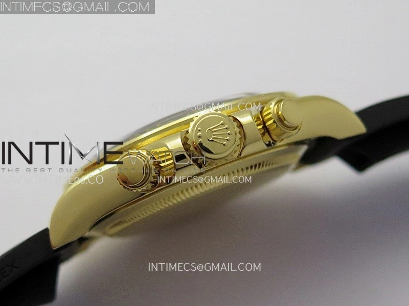 Daytona 126518 Gain Weight VSF 1:1 Best Edition Gold Dial Black Subdial Stick Marker on Oysterflex Strap DD4131