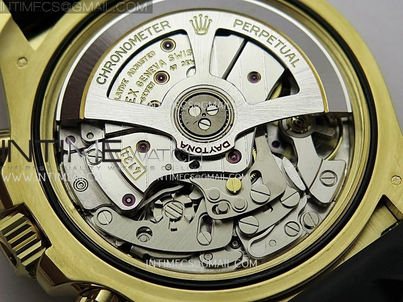 Daytona 126518 Gain Weight VSF 1:1 Best Edition Gold Dial Black Subdial Stick Marker on Oysterflex Strap DD4131