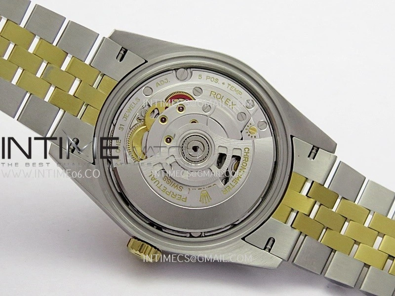 DateJust 36mm 126233 SS YG V2 QF 1:1 Best Edition Gold Fluted Dial Diamond Marker On SS YG Jubilee Bracelet SH3235