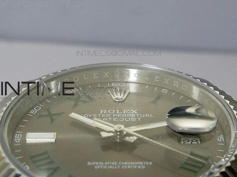 DateJust 41 126334 SS BP 1:1 Best Edition New Version Gray Style01 Roman Markers Dial on Jubilee Bracelet