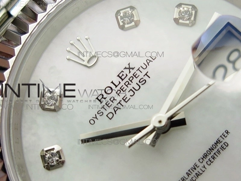 DateJust 41 126334 SS BP 1:1 Best Edition New Version White MOP Crystals Markers Dial on Jubilee Bracelet
