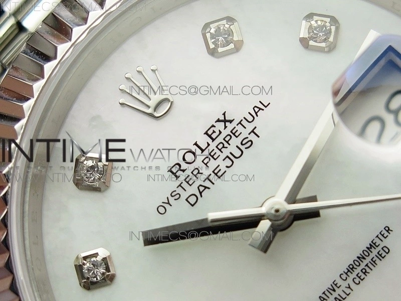 DateJust 41 126334 SS BP 1:1 Best Edition New Version White MOP Crystals Markers Dial on Jubilee Bracelet