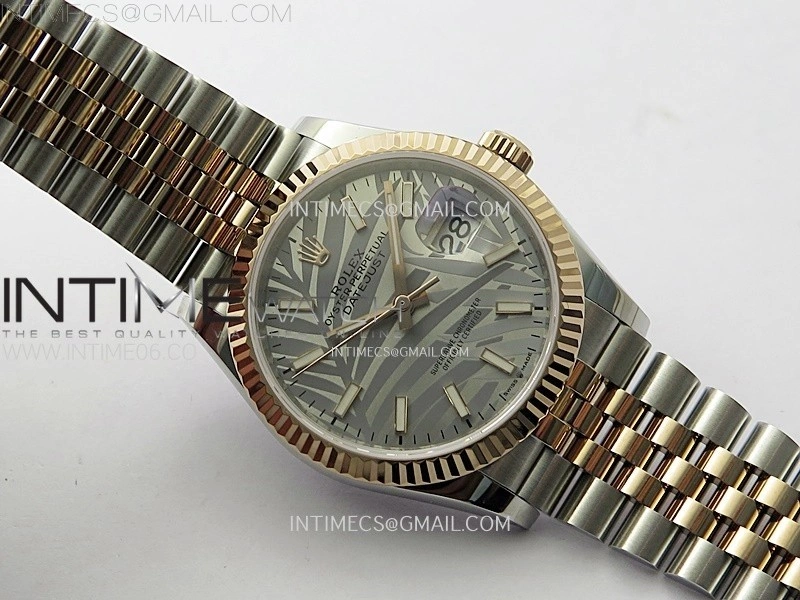 DateJust 36MM 126231 SS RG APSF 1:1 Best Edition Palm Leaves Dial Sticks Markers on SS RG Jubilee Bracelet SA3235