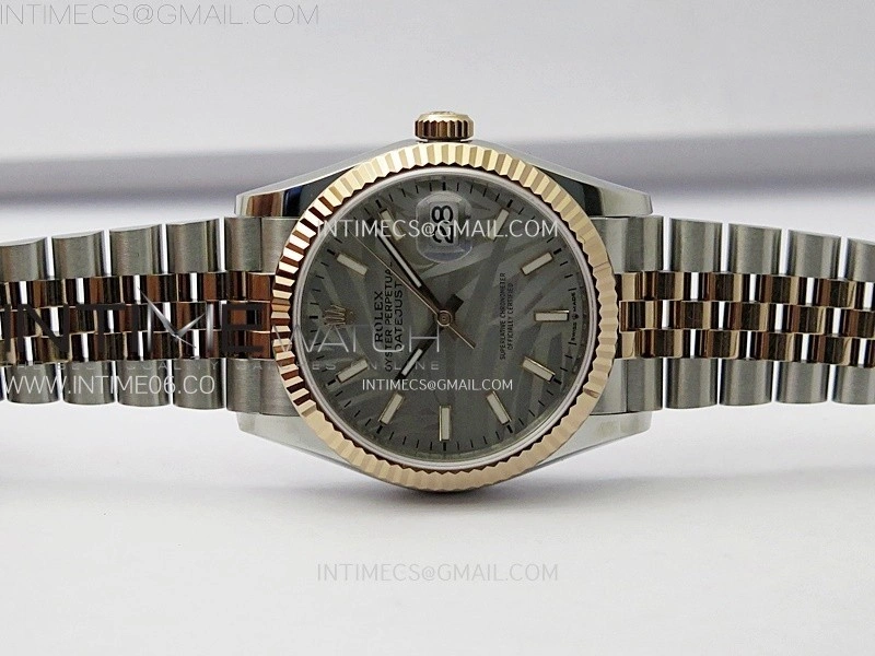 DateJust 36MM 126231 SS RG APSF 1:1 Best Edition Palm Leaves Dial Sticks Markers on SS RG Jubilee Bracelet SA3235