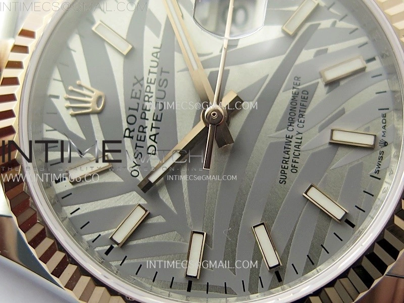DateJust 36MM 126231 SS RG APSF 1:1 Best Edition Palm Leaves Dial Sticks Markers on SS RG Jubilee Bracelet SA3235
