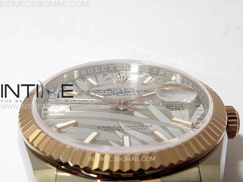 DateJust 36MM 126231 SS RG APSF 1:1 Best Edition Palm Leaves Dial Sticks Markers on SS RG Jubilee Bracelet SA3235